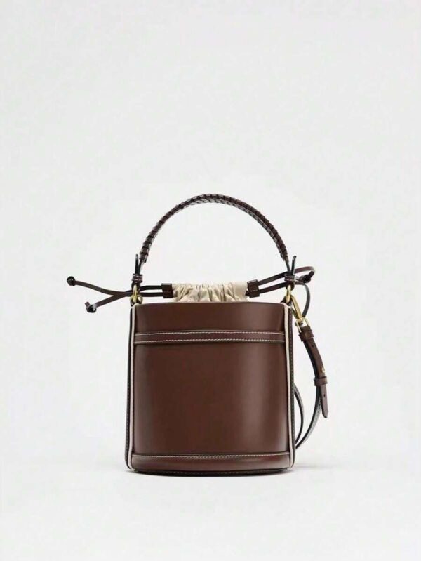 Bolsa Bucket Boho - marrom café